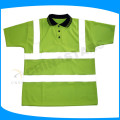 high visibility safety yellow polo shirt